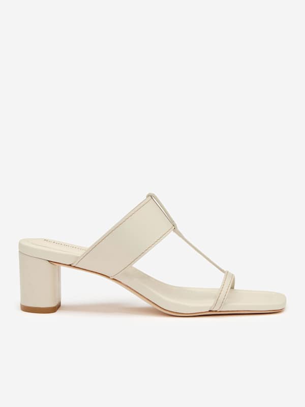 Sardinia Heeled Sandal - Almond Leather